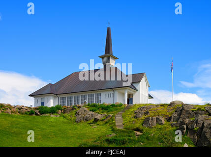 Kirche, Hólmavík, Westfjorde, Island, Kirche, Westfjorde, Insel Stockfoto