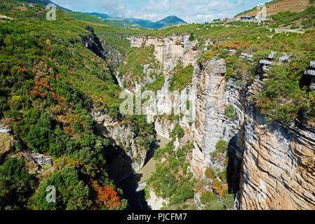 Osum Gulch, Fluss Osum Osum, Albanien, Canyon, Schlucht, Fluss Osum Osum Osum Canyon, Albanien, Stockfoto