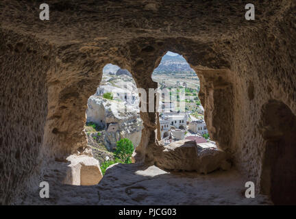 Teil von Kappadokien Ihlara Tal ist ein beliebtes Ziel, berühmt für die Schönheit ihrer Kirchen in den Fels gehauen Stockfoto