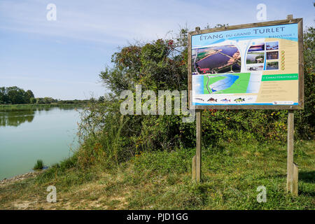 Grand Turlet Teich, Villars les Dombes, Frankreich Stockfoto