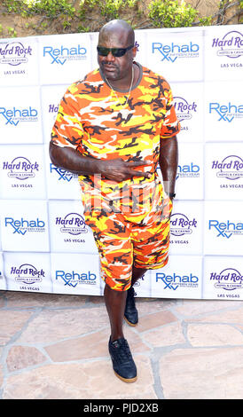 DJ Diesel AKA Shaq wieder Rehab Beach Club im Hard Rock Hotel & Casino Las Vegas, Aug. 5 Mit: Shaquille O'Neal Wo: Las Vegas, Nevada, United States Wann: 06 Aug 2018 Quelle: Judy Eddy/WENN.com Stockfoto