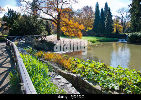 Tschechische Republik, Prag - 22.Oktober 2016: Renaissance Schlösser und seinem Park, in der Nähe von Pruhonice Prag, Tschechische Republik. UNESCO geschützt. Stockfoto