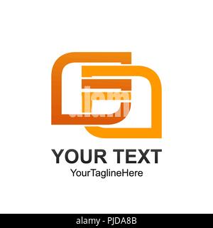 Anfangsbuchstaben GA logo Template orange Reflexion Design für Business und Unternehmen Identität Stock Vektor