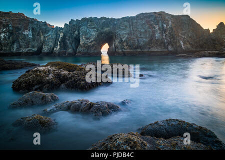 Bögen, seastacks, und Felsen an den Bandon Beach, Oregon Stockfoto