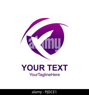 Anfangsbuchstabe W logo Vorlage violett Kreis Design für Business und Unternehmen Identität Stock Vektor