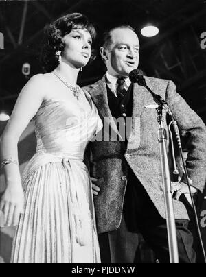 Gina Lollobrigida, Bob Hope, Madrid, 1958 Stockfoto