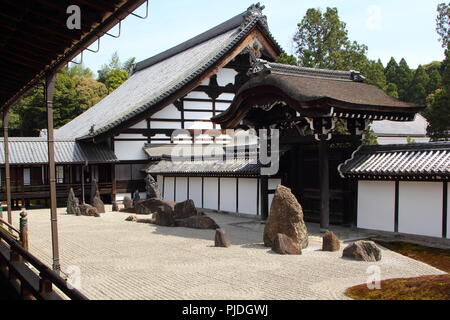 Kyoto. Zen Garten. Tofuku-ji Temple. Stockfoto