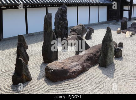 Kyoto. Zen Garten. Tofuku-ji Temple. Stockfoto