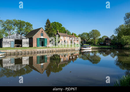 River Wey und Godalming Navigationen und Dapdune Wharf, Guildford Stockfoto