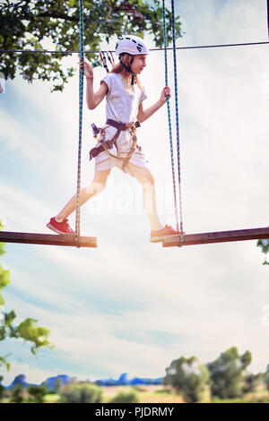 Reise um den Seilpark Stockfoto