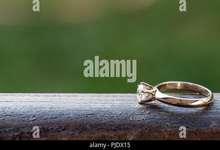 Engagement Diamond Ring Stockfoto