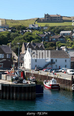 Teil auf den Hafen und die Stadt von Stromness in der Orkney Inseln Stockfoto