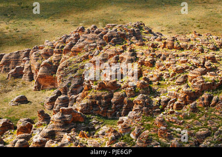 Antenne des berühmten beehive Domes im Purnululu National Park. Stockfoto