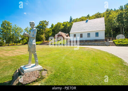 Nikola Tesla Geburtshaus und Gedenkstätte im Dorf Smiljan, Lika, Kroatien Stockfoto