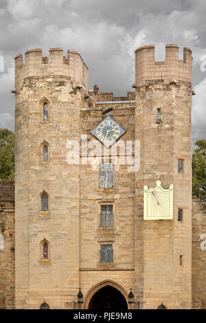 Schloss Warwick, UK, architektonisches Detail Stockfoto