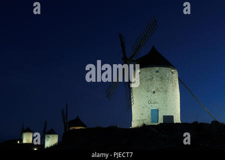 Consuegra, Windmühlen, Provinz Toledo, Spanien Stockfoto