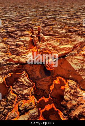 Die Schaffung des ersten Menschen Stockfoto