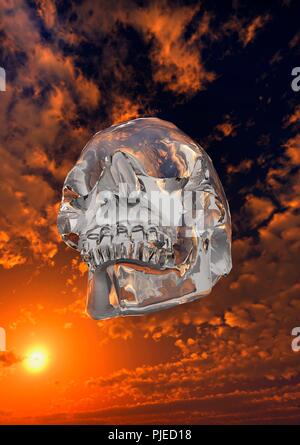 Die mitchell-hedges Crystal Skull. Stockfoto