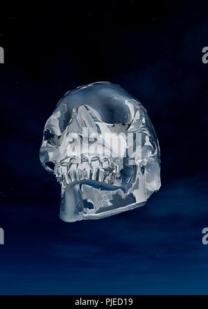 Die mitchell-hedges Crystal Skull. Stockfoto
