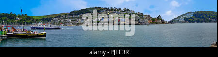 De - Devon: kingswear von Dartmouth gesehen über den Fluss Dart Stockfoto