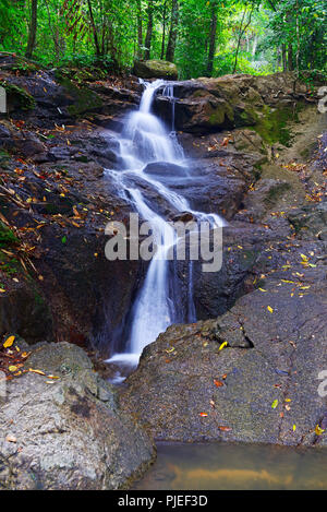 Kaskaden des Wasserfall Kathu, Phuket, Thailand, Kaskaden des Sattahip Hohenwestedt Stockfoto