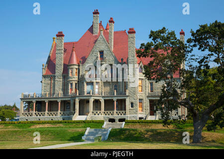 Craigdarroch Castle, Craigdarroch Castle National Historic Site von Kanada, Victoria, Britisch-Kolumbien, Kanada Stockfoto