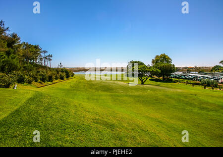 Golf am Meer - Algarve Portugal Stockfoto