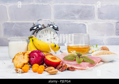 Lebensmittel mit Melatonin Stockfoto