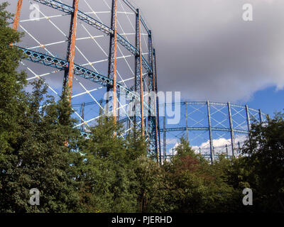 GLASGOW, Schottland - 6. SEPTEMBER 2018: Die beiden provan Gas Gas Inhaber Pflanzen in Glasgow. Stockfoto