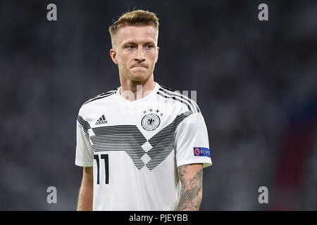 München, Deutschland. 06 Sep, 2018. Marco Reus (Deutschland) GES/fussball/UEFA-Nationen Liga, 2018/19, 1.Spieltag: Deutschland - Frankreich, 06.09.2018 Fußball/Nationen Liga: Deutschland vs Frankreich, München September 6, 2018 | Verwendung der weltweiten Kredit: dpa/Alamy leben Nachrichten Stockfoto