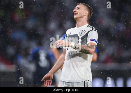 München, Deutschland. 06 Sep, 2018. Marco Reus (Deutschland) GES/fussball/UEFA-Nationen Liga, 2018/19, 1.Spieltag: Deutschland - Frankreich, 06.09.2018 Fußball/Nationen Liga: Deutschland vs Frankreich, München September 6, 2018 | Verwendung der weltweiten Kredit: dpa/Alamy leben Nachrichten Stockfoto