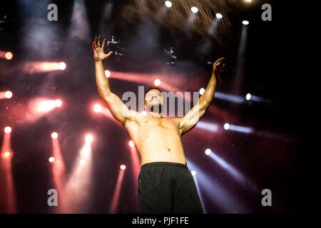 Rho Mailand Italien 6 September 2018 Stellen Sie sich vor Drachen live in Milano Rocksl 2018 im Bereich Expo Erfahrung © Roberto Finizio / alamy Credit: Roberto Finizio / alamy Leben Nachrichten Stockfoto