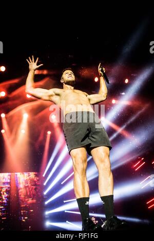 Rho Mailand Italien 6 September 2018 Stellen Sie sich vor Drachen live in Milano Rocksl 2018 im Bereich Expo Erfahrung © Roberto Finizio / alamy Credit: Roberto Finizio / alamy Leben Nachrichten Stockfoto