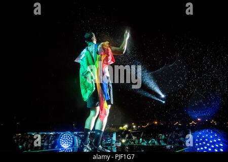 Rho Mailand Italien 6 September 2018 Stellen Sie sich vor Drachen live in Milano Rocksl 2018 im Bereich Expo Erfahrung © Roberto Finizio / alamy Credit: Roberto Finizio / alamy Leben Nachrichten Stockfoto
