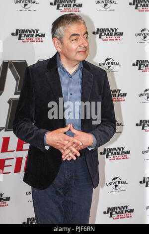 Hamburg, Deutschland. 06 Sep, 2018. Rowan Sebastian Atkinson der britischen Komiker und Schauspieler am Fotoshooting über seinen neuen Film Johnny English - lebt der Mensch nur drei Mal im Hotel Die fontanes am Donnerstag, 06.09.2018 in Hamburg | Verwendung der weltweiten Kredit: dpa/Alamy leben Nachrichten Stockfoto