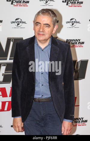 Hamburg, Deutschland. 06 Sep, 2018. Rowan Sebastian Atkinson der britischen Komiker und Schauspieler am Fotoshooting über seinen neuen Film Johnny English - lebt der Mensch nur drei Mal im Hotel Die fontanes am Donnerstag, 06.09.2018 in Hamburg | Verwendung der weltweiten Kredit: dpa/Alamy leben Nachrichten Stockfoto