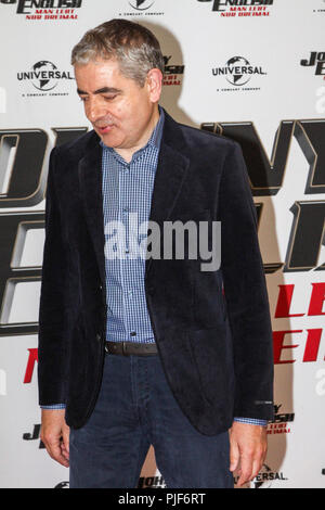 Hamburg, Deutschland. 06 Sep, 2018. Rowan Sebastian Atkinson der britischen Komiker und Schauspieler am Fotoshooting über seinen neuen Film Johnny English - lebt der Mensch nur drei Mal im Hotel Die fontanes am Donnerstag, 06.09.2018 in Hamburg | Verwendung der weltweiten Kredit: dpa/Alamy leben Nachrichten Stockfoto