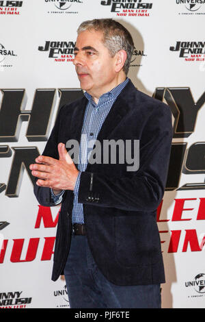 Hamburg, Deutschland. 06 Sep, 2018. Rowan Sebastian Atkinson der britischen Komiker und Schauspieler am Fotoshooting über seinen neuen Film Johnny English - lebt der Mensch nur drei Mal im Hotel Die fontanes am Donnerstag, 06.09.2018 in Hamburg | Verwendung der weltweiten Kredit: dpa/Alamy leben Nachrichten Stockfoto