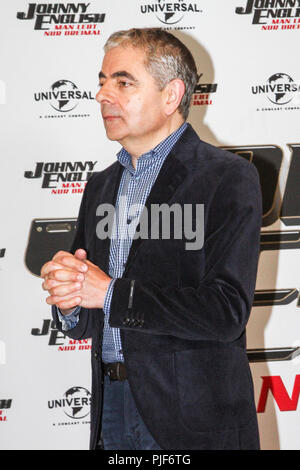 Hamburg, Deutschland. 06 Sep, 2018. Rowan Sebastian Atkinson der britischen Komiker und Schauspieler am Fotoshooting über seinen neuen Film Johnny English - lebt der Mensch nur drei Mal im Hotel Die fontanes am Donnerstag, 06.09.2018 in Hamburg | Verwendung der weltweiten Kredit: dpa/Alamy leben Nachrichten Stockfoto