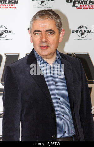 Hamburg, Deutschland. 06 Sep, 2018. Rowan Sebastian Atkinson der britischen Komiker und Schauspieler am Fotoshooting über seinen neuen Film Johnny English - lebt der Mensch nur drei Mal im Hotel Die fontanes am Donnerstag, 06.09.2018 in Hamburg | Verwendung der weltweiten Kredit: dpa/Alamy leben Nachrichten Stockfoto