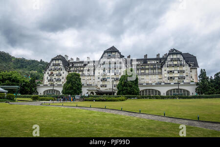 Quitandinha Palace ehemalige Casino Hotel - Petropolis, Rio de Janeiro, Brasilien Stockfoto