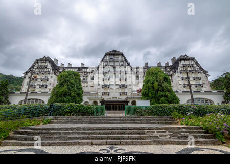 Quitandinha Palace ehemalige Casino Hotel - Petropolis, Rio de Janeiro, Brasilien Stockfoto