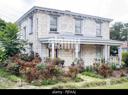 Haus aus alten Grabsteine in Petersburg, Virginia Stockfoto