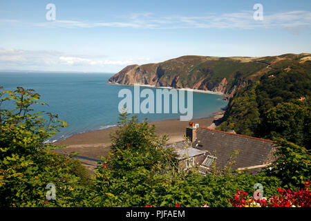 Die Bucht von Lynmouth, North Devon, England, Großbritannien Stockfoto