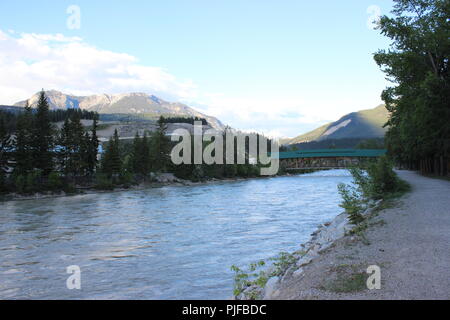 Kicking Horse River Stockfoto