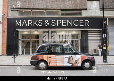 Marks & Spencer, Great Marlborough Street, London, UK, Stockfoto