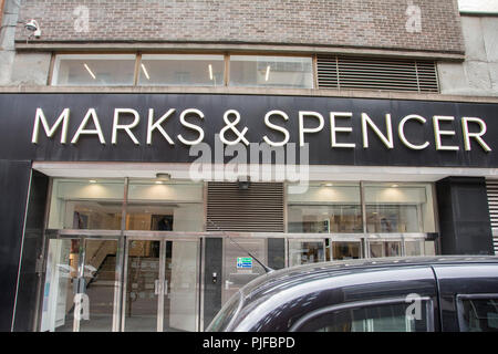 Marks & Spencer, Great Marlborough Street, London, UK, Stockfoto