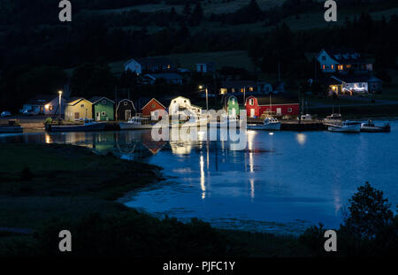 Ein Abend mit Blick auf den Hafen, an der Französische Fluss, Prince Edward Island Stockfoto