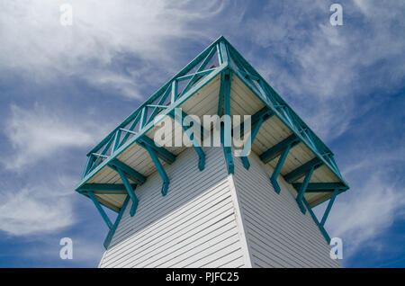 Leuchtturm in Summerside seaside Markt. Stockfoto