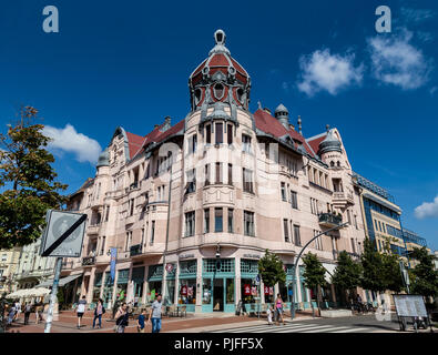 Die Ungar-Mayer Palace in Szeged Stadtzentrum. Dieses Gebäude ist eines der großen Stichprobe der ungarischen Sezession Architektur. Stockfoto